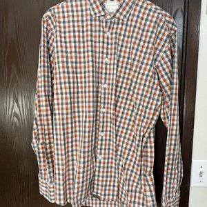 Billy Reid Standard Cut Checkered Shirt - XL